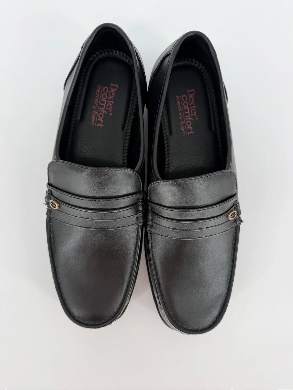 Dexter Comfort Faxon Slip-On Loafers Black Wide Men's - Size 10W
